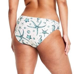 Agua bendita x Target seahorse print bikini bottom size XL NWOT